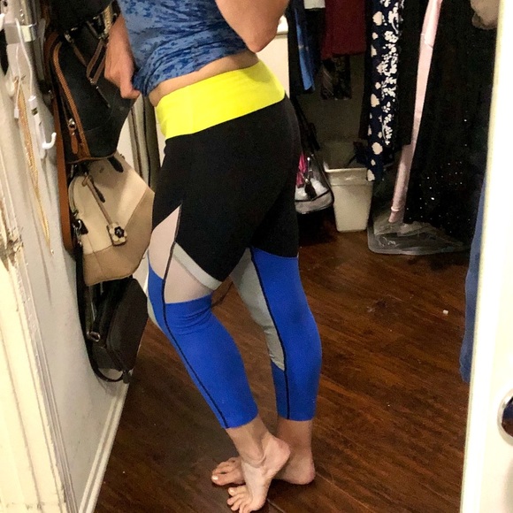 Carbon38 Splits59 Colorblock Workout Leggings M - Picture 12 of 12